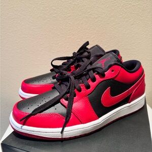 Jordan 1 Low Gym Red/ Black- White